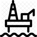 Petroleo Plataforma Crudo Icono