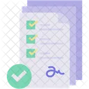 Aceptación  Icono