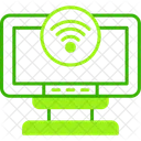 Acesso A Internet Trabalho Remoto Conectividade Ícone