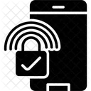 Acesso Por Smartphone Acesso Bloqueado Seguranca Cibernetica Ícone