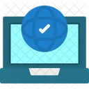Acesso Remoto Entrada Distante Conectividade Online Ícone