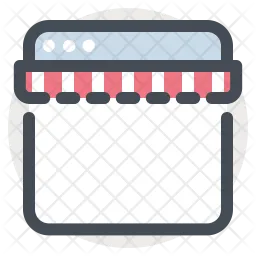 Shopping en ligne  Icône