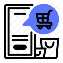 Shopping en ligne  Icône