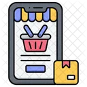 En Ligne Marketing Mobile Icône