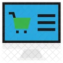 Shopping en ligne  Icône