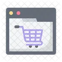 Shopping en ligne  Icône