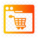 Shopping en ligne  Icône