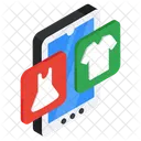 Achats En Ligne Achat En Ligne Commande En Ligne Icône