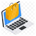 Achats En Ligne Achat En Ligne Achat En Ligne Icône