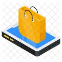 Achats En Ligne Achat En Ligne Achat En Ligne Icône