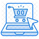 Shopping en ligne  Icône