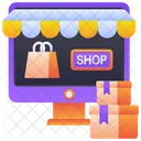 Shopping en ligne  Icône