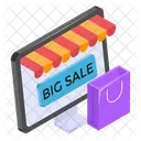 En Ligne Achats Commerce Electronique Icône