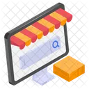 En Ligne Achats Commerce Electronique Icône