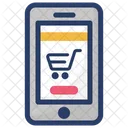 M Commerce Achats Mobiles Achats En Ligne Icône