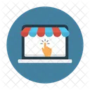 Achats En Ligne Commerce Electronique Cliquez Sur Icône