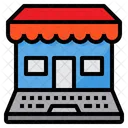 Marketing Ordinateur Portable Boutique Icône