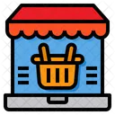 Marche Shopping Ordinateur Portable Icône