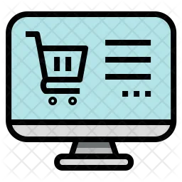 Shopping en ligne  Icône