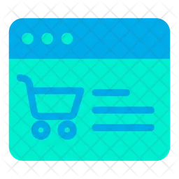 Shopping en ligne  Icône