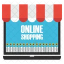 Shopping en ligne  Icône