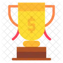 Achievement Trophy Money Icon