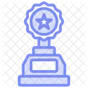 Achievement Award Duotone Line Icon Symbol