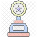 Achievement Award Lineal Color Icon Symbol
