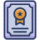 Achievement Certificate  Icon