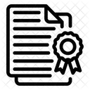 학위 졸업장 증명서 아이콘