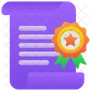 Achievement Badge Certificate Icon