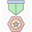 Achievement Ribbon Lineal Color Icon Icon