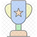 Achievement Trophy Lineal Color Icon Icon