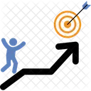 Success Archery Figure Icon