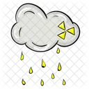 Acid Rain Chemical Rain Rainfall Icon