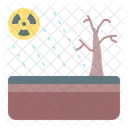 Acid Rain Contamination Icon