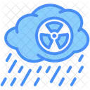 Acid Rain Rain Radioactive Icon