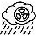 Acid Rain Rain Radioactive Icon