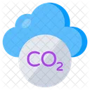 Acidic Rain Cloud Rain Co 2 Emission Icon