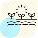 Bebautes Feld Symbol