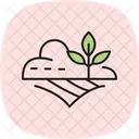 Ackerland Patch Landwirtschaft Land Symbol
