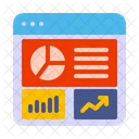 Acompanhamento De Metricas De Marketing Ícone