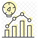 Progress Tracking Color Shadow Thinline Icon Ícone