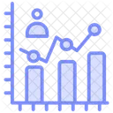 Icone De Linha Duotonica De Rastreamento De Progresso Icon