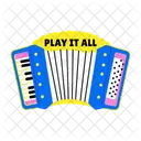 Acordeao Squeezebox Instrumento Ícone