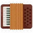 Acordeao Gaita Concertina Ícone