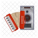 Acordeon Musica Instrumento Icono