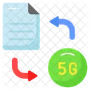 5 G Rede Documento Ícone