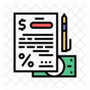 Acordo Financeiro Financeiro Acordo Ícone