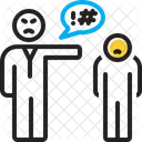 Acoso Verbal Abuso Lenguaje Abusivo Icono